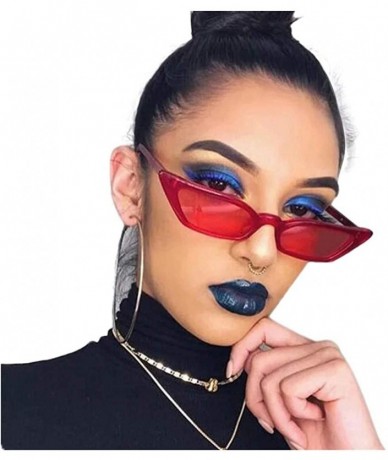 Cat Eye Sunglasses Personalized Protection Fashion - Black - CO197ZHUCLL $16.45