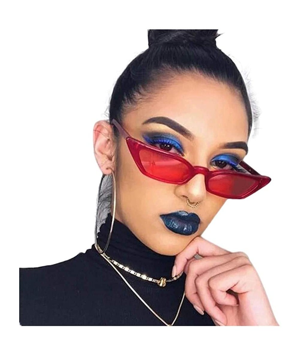 Cat Eye Sunglasses Personalized Protection Fashion - Black - CO197ZHUCLL $16.45