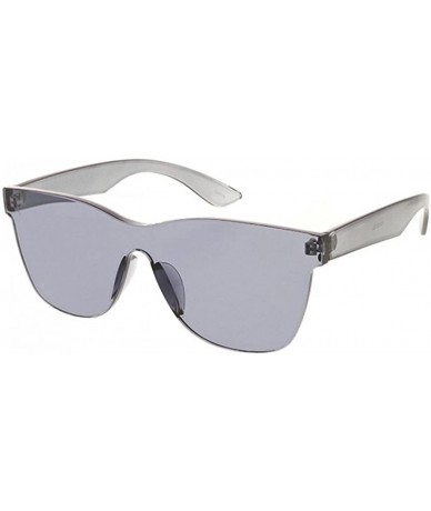 Square Women's Sim Modern Pantone Lens Square Rimless Sunglasses (Grey) - C2180AM4LZR $32.00