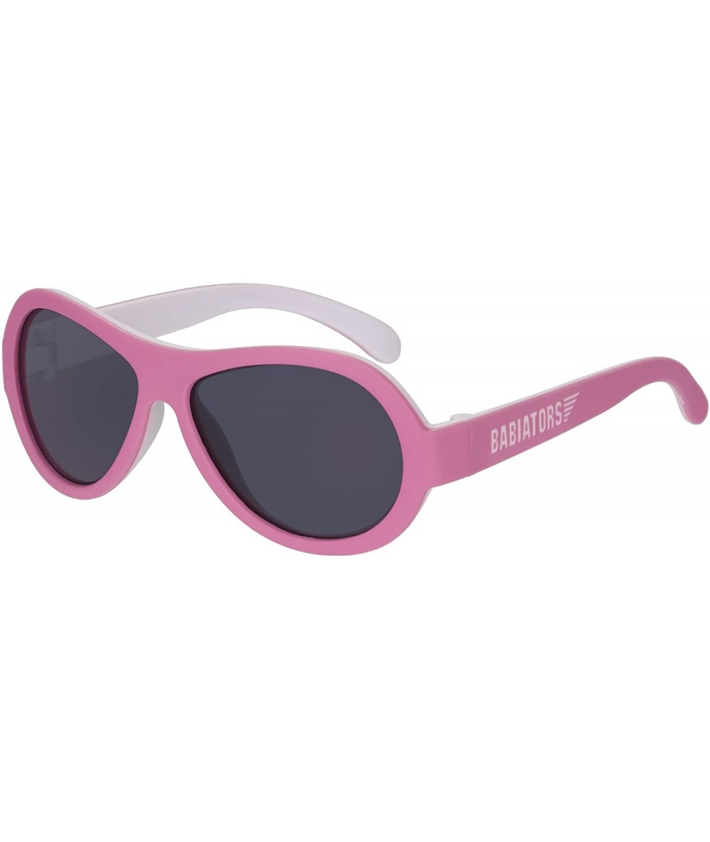 Aviator Two Tone Aviator UV Protection Children's Sunglasses- Tickled Pink- 3-5 Years - Tickled Pink - CS194KRII0D $40.28