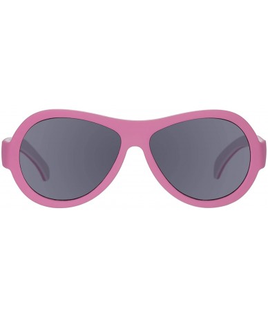 Aviator Two Tone Aviator UV Protection Children's Sunglasses- Tickled Pink- 3-5 Years - Tickled Pink - CS194KRII0D $40.28