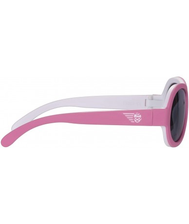 Aviator Two Tone Aviator UV Protection Children's Sunglasses- Tickled Pink- 3-5 Years - Tickled Pink - CS194KRII0D $40.28