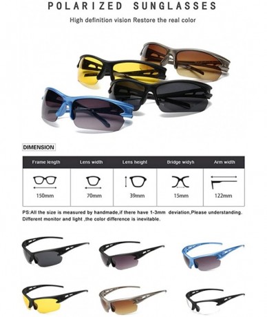 Oversized Polarized Sunglasses Protection Anti Slip Driving - Color 1 - C818R5K504Q $19.30