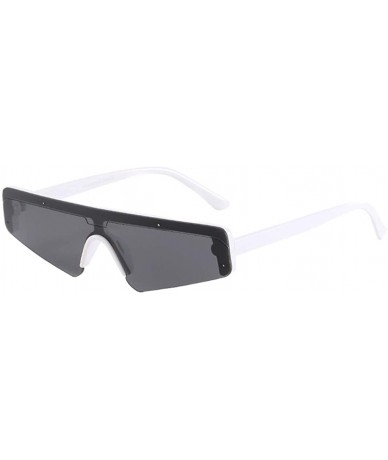 Sport Polarized Sunglasses for Women Men Vintage Frame 100% Protection Sport Driving Eyewear - White - C018OQIW59U $17.93