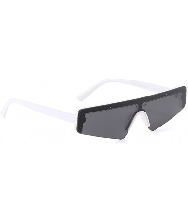 Sport Polarized Sunglasses for Women Men Vintage Frame 100% Protection Sport Driving Eyewear - White - C018OQIW59U $17.93