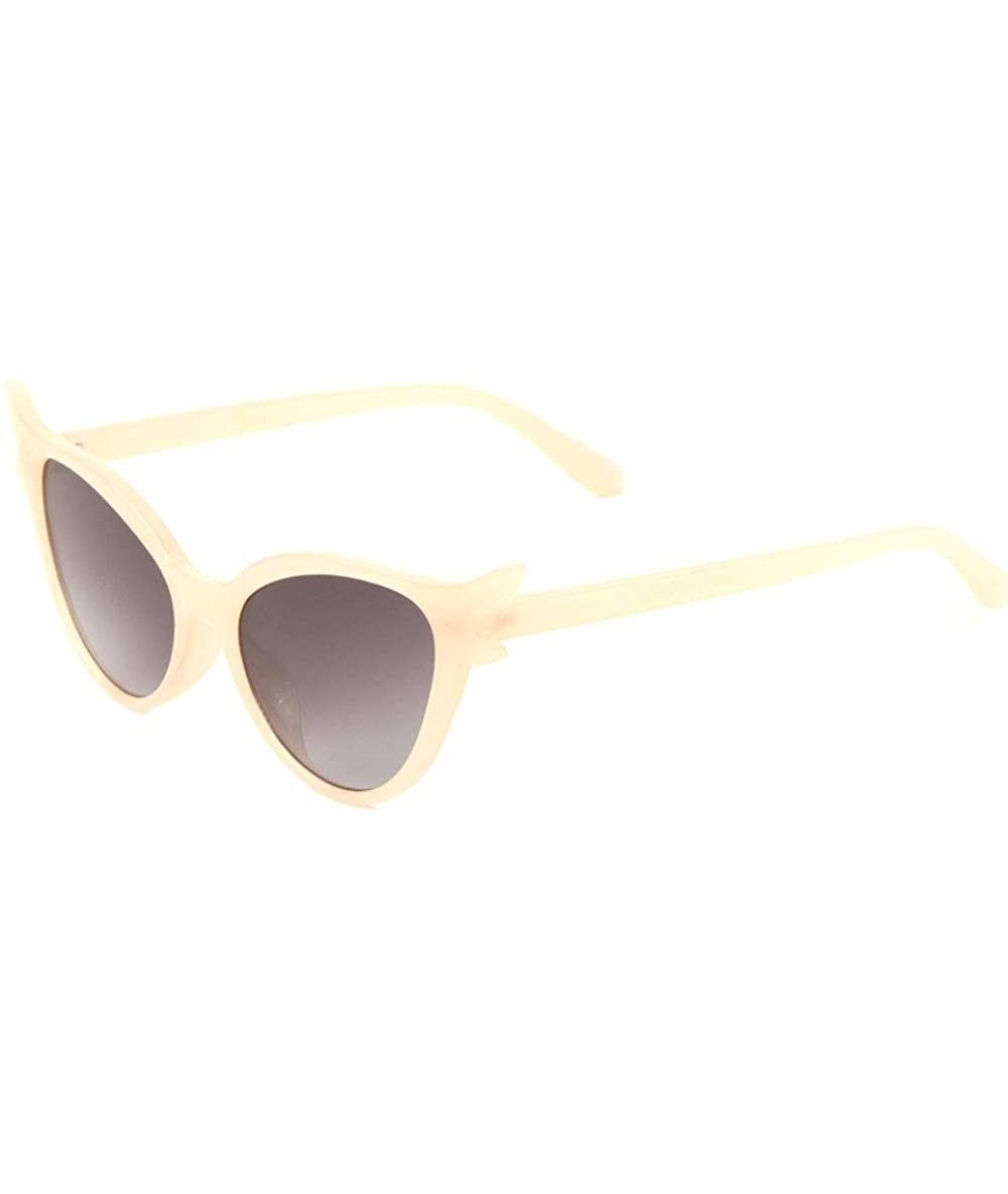 Cat Eye Eyelashes Shape Cat Eye Sunglasses - Orange - CE1988E0EL6 $26.36