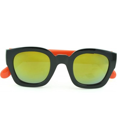 Sport Modern and Bold Womens Fashion Sunglasses with UV Protection - Orange - CE12D1KXMC5 $16.49