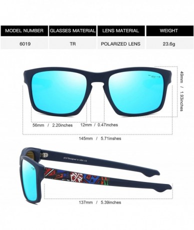 Sport Graffiti Polarized UV400 Chic Fashion Sports Sunglasses for Men Women Party Street-snap Driving Running Dating - CB18WO...