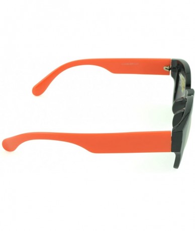 Sport Modern and Bold Womens Fashion Sunglasses with UV Protection - Orange - CE12D1KXMC5 $16.49