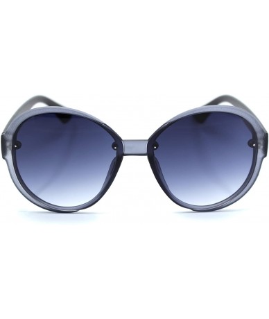 Round Womens Classic 90s Round Butterfly Chic Designer Sunglasses - Slate Smoke - CT18TCICK7K $23.59