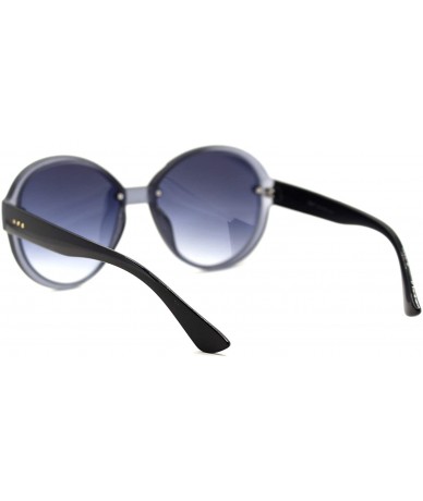 Round Womens Classic 90s Round Butterfly Chic Designer Sunglasses - Slate Smoke - CT18TCICK7K $23.59