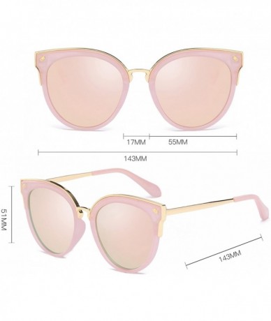 Cat Eye Women's Cat Eye Lightweight Modern Polarized Polycarbonate Metal UV400 Protection Sunglasses - CX180K3Y06W $30.13