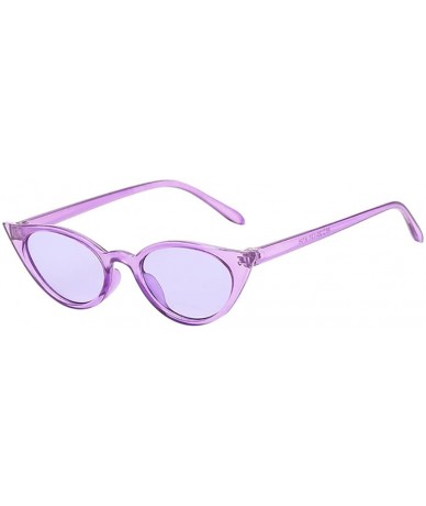 Goggle Women Man Vintage Cat Eye Irregular Shape Retro Sunglasses - CW18EUD3XQX $18.78