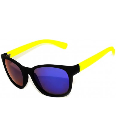 Sport Vintage Sunglasses Purple Yellow Colored - 014_retro_neon_yellow - CC185DLIL2T $17.34