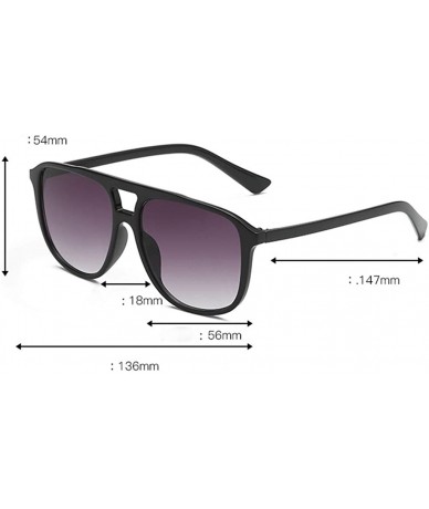 Oversized Sunglasses for Men Women Fashion Polarized Metal Mirror Protection Womens Sunglasses - A - CO18T2O9GND $17.63