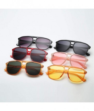 Oversized Sunglasses for Men Women Fashion Polarized Metal Mirror Protection Womens Sunglasses - A - CO18T2O9GND $17.63