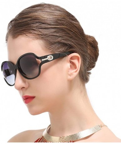 Rimless Polarized HD TAC Sunglasses for Women Ladies Vintage Retro Round Mirrored Lens UV400 Protection - B - CV198O3UG2E $31.44