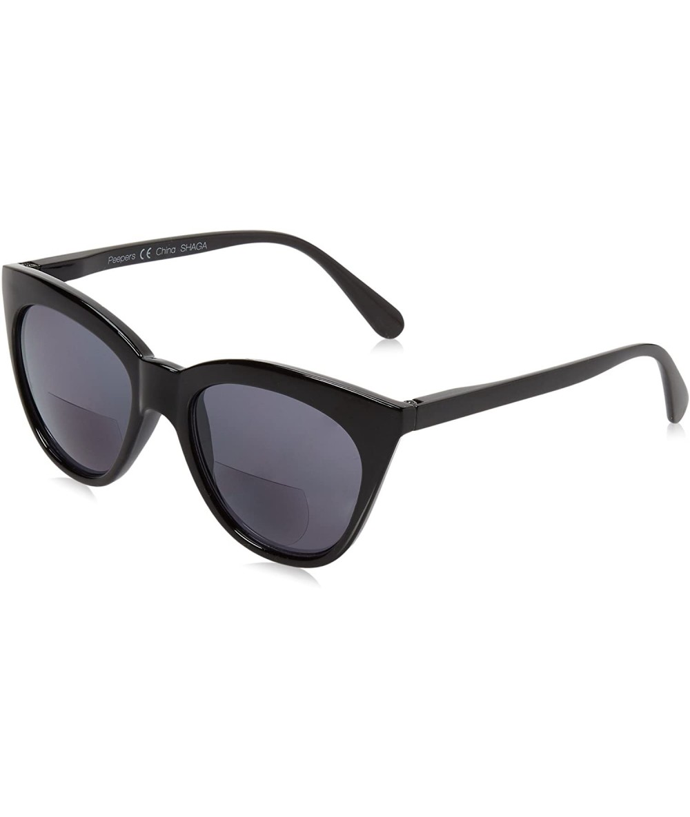 Cat Eye Women's Mimosa Bifocal Cateye Reading Sunglasses - Black - CT189SSAC43 $42.62