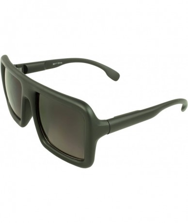 Square TU9317 Square Fashion Sunglasses - Matte Black - CN11DN2BPO9 $18.70