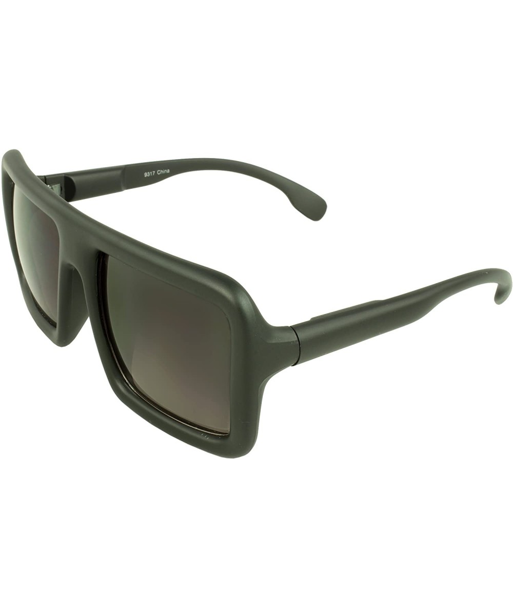 Square TU9317 Square Fashion Sunglasses - Matte Black - CN11DN2BPO9 $18.70