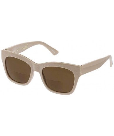 Square Women's Shine on Bifocal Square Reading Sunglasses - Taupe - CK18OIO86ME $44.54