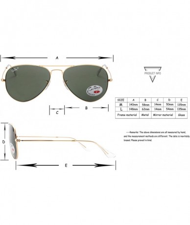 Aviator Classic Trend Sunglasses- Polarized Lenses- 3025 P- 100% Effective Isolation UVA/UVB - CG18EGGL7G8 $67.14