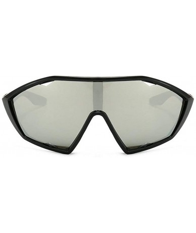 Goggle Retro Mask Shaped One-piece Sunglasses Men Women Brand Designer Vintage Wind Big Frame Sunglasses UV Protection - CY19...