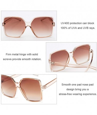 Oversized Oversized Square Sunglasses for Women Big Large Wide Fashion Shades for Men 100% UV Protection Unisex - CT1966MR8EA...