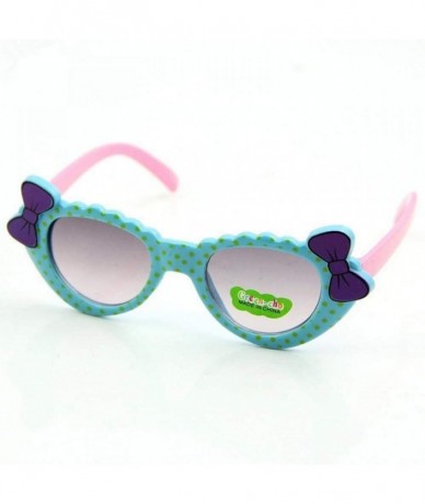 Aviator 2019 Kids Sunglasses Girls Brand Cat Eye Children Glasses Boys UV400 Bluepink - Purpleyellow - CE18XE0QH2Q $17.91