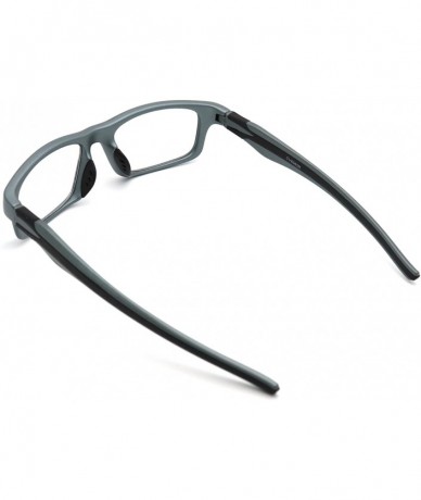 Rectangular Sports Double Injection Readers Flexie Reading Glasses size and color very - Matte Gunmetal Black - CE12NSPURGR $...