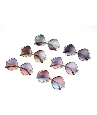 Square Retro Style Small Frame Sunglasses Men and Women Sunglasses Square Female Sunshade Glasses Party Sunglasses - CF18Z8RC...