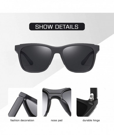 Round DESIGN Polarized Sunglasses Men TR90 Frame Fashion Mirror Driving Fishing Zonnebril Heren UV400 - C4silver - CN197Y70RZ...