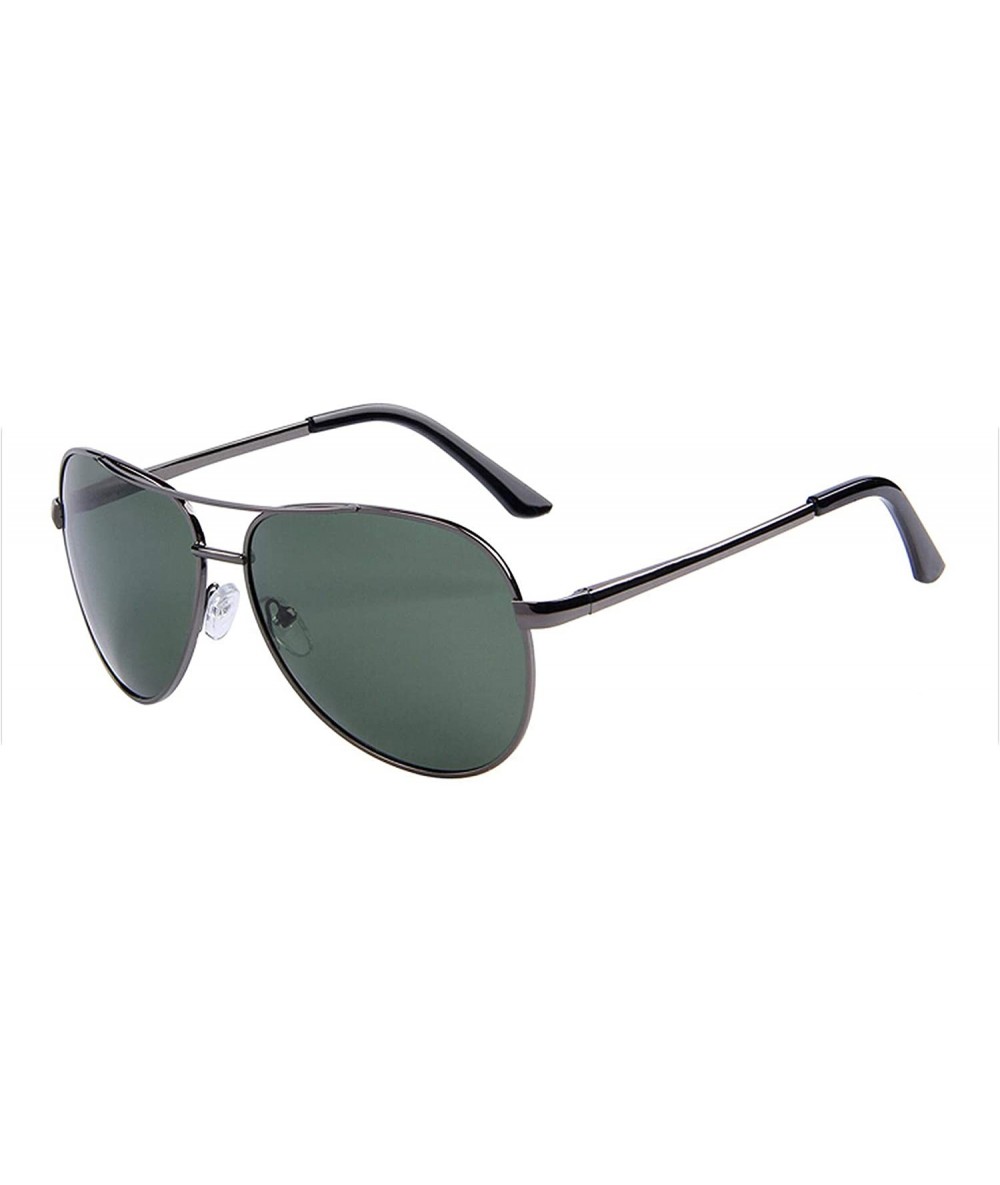 Oval Men Polarized Sunglasses Night Vision Driving 100% UV400 - C06 Gray G15 - CM197A2LC4S $36.88