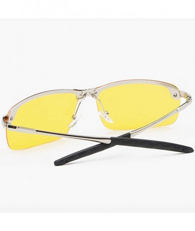 Rimless Protection Sunglasses Rimless Transparent Glasses - Gray - C718YSL2R6C $17.39