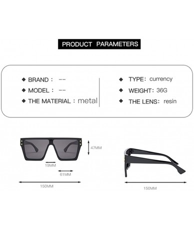 Aviator New Fashion Trend Street Photo Sunglasses Pentagram Decoration for Men and Women UV400 2078 - Teapink - C718AHQWNI9 $...