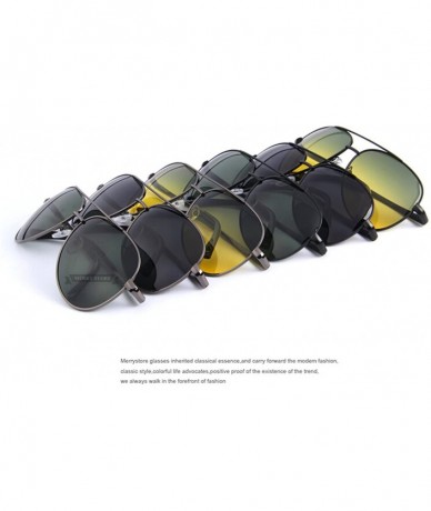 Oval Men Polarized Sunglasses Night Vision Driving 100% UV400 - C06 Gray G15 - CM197A2LC4S $36.88