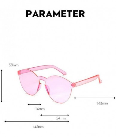 Semi-rimless Fashion Heart Rimless Sunglasses - G - C21908ORUW4 $17.01