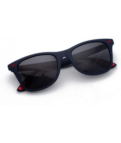 Rectangular Polarized Sunglasses for Men Women Mirrored Sun Glasses Eyewear Sports Shades Glasses - C - CP18X5DRC3U $18.51