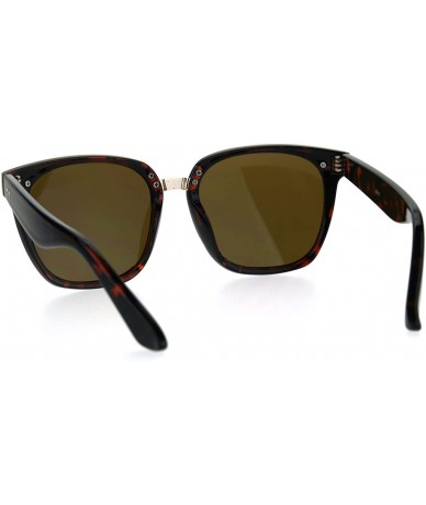 Square Womens Fashion Sunglasses Retro Stylish Square Frame Shades UV 400 - Tortoise - C0187Q3DL57 $19.49