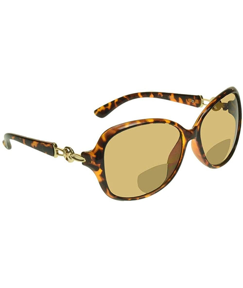 Oversized Bifocal Reading Sunglasses Sun Reader Women Sexy Oversized Frame - Tortoise Shell Brown - CX18EQCE0AH $26.11