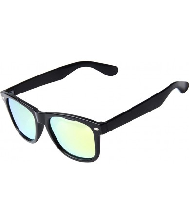 Wayfarer designer polarized classic women men sunglasses 2140 - Black Frame Yellow Lenses - CT11W8YZQLV $44.12