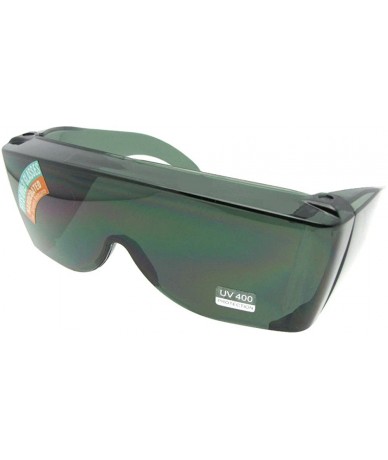 Wrap Largest Fit Over Sunglasses Worn Over Glasses F30 - Green Non Polarized Lens - C618C3OMLTH $29.08