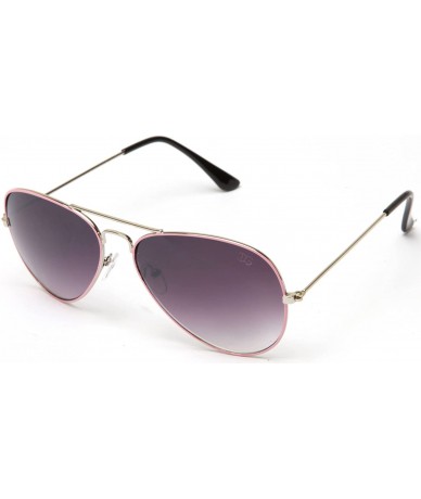 Round Fashion Oval Sunglasses - Pink - CX119VZA1N7 $17.52