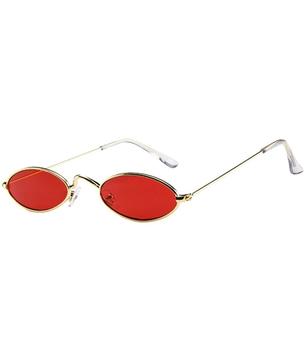 Oversized Sunglasses for Men Women Vintage Sunglasses Oval Sunglasses Retro Glasses Eyewear Metal Sunglasses Hippie - C - CP1...