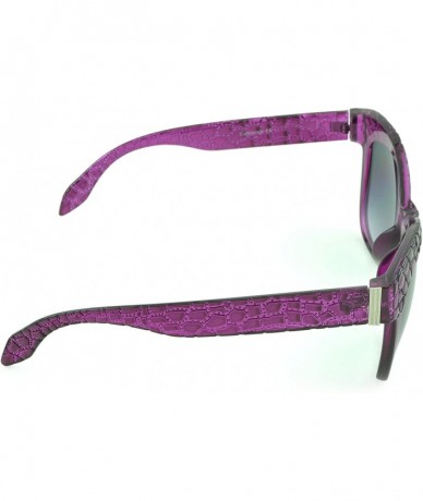 Oval Trendy Women's Fashion Retro Cat Eye Sunglasses - Assorted Colors - Orchid - CK129KB5XA7 $16.58