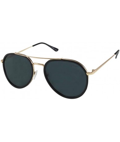 Aviator New York Stark Aviator Sunglasses - Black - CY196Q4HE88 $43.09