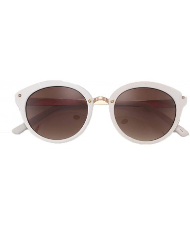 Aviator Fashion sunglasses - PC alloy anti-UV female sunglasses - D - CS18RXZTI95 $87.75