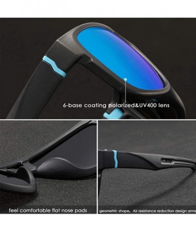 Sport Removable Foot Square Sports Sunglasses Dazzling True Film Polarized Fishing Driver's Glasses - C518Z63Y53L $53.83