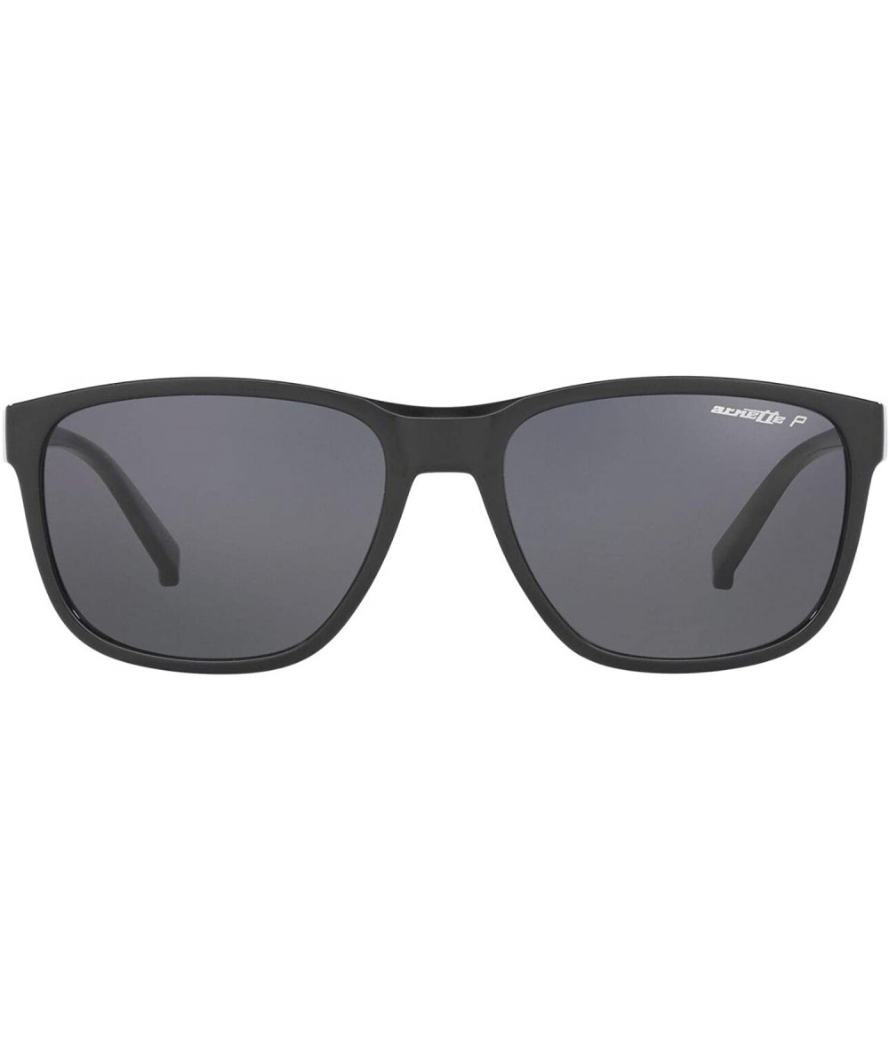 Rectangular Men's An4257 Urca Rectangular Sunglasses - Black/Polarized Grey - CW18R4IM0CR $102.71