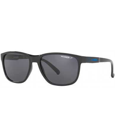 Rectangular Men's An4257 Urca Rectangular Sunglasses - Black/Polarized Grey - CW18R4IM0CR $102.71